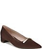 Naturalizer Rumi Suede Twist Bar Pointed Toe Pumps - Image 1