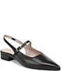 Naturalizer Sadie Leather Slingback Mary Jane Pointed Toe Flat Mules - Image 1