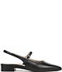 Naturalizer Sadie Leather Slingback Mary Jane Pointed Toe Flat Mules - Image 2