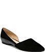 Color:Black - Image 1 - Samantha Leather And Suede Flats