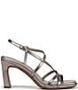 Naturalizer Sanza Metallic Snake Embossed Strappy Dress Sandals - Image 2