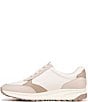 Color:Beige Multi - Image 5 - Shay Leather Lace-Up Sneakers