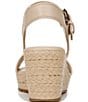 Naturalizer Stella 4 Raffia Anke Wrap Platform Espadrille Wedge Sandals - Image 3