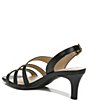 Color:Black - Image 4 - Taimi Leather Strappy Dress Sandals