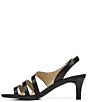 Color:Black - Image 5 - Taimi Leather Strappy Dress Sandals