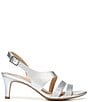Color:Silver - Image 2 - Taimi Glitter Metallic Strappy Dress Sandals