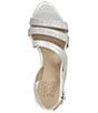 Color:Silver - Image 6 - Taimi Glitter Metallic Strappy Dress Sandals