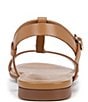 Color:Saddle Tan - Image 3 - Teach Leather Ornament Detail Strappy Casual Sandals