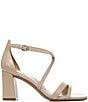 Color:Creme Brulee - Image 2 - Tiff True Colors Collection Leather Square Toe Dress Sandals