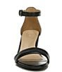 Color:Black Leather - Image 6 - Vera Leather Ankle Strap Block Heel Dress Sandals