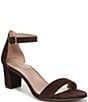 Naturalizer Vera Suede Ankle Wrap Dress Sandals - Image 1