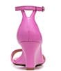 Color:Candy Pink - Image 3 - Vera-Wedge Leather Ankle Strap Dress Sandals