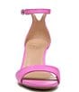 Color:Candy Pink - Image 6 - Vera-Wedge Leather Ankle Strap Dress Sandals