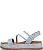 Naturalizer Zayda Leather and Raffia Strappy Platform Sandals - Image 5