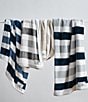 Color:Grey - Image 4 - Awning Striped Flannel Throw