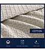 Nautica Baird Diamond Knit Solid Cotton Bed Blanket, Color:Beige - Image 5