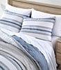 Color:Navy - Image 2 - Bay Shore Reversible Comforter Mini Set