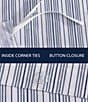 Color:Blue - Image 5 - Beaux Striped Cotton Duvet Cover