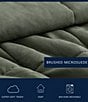 Nautica Beckett Green Brushed Microsuede Reversible Comforter Mini Set, Color:Dark Green - Image 8