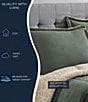 Nautica Beckett Green Brushed Microsuede Reversible Comforter Mini Set, Color:Dark Green - Image 12