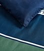 Color:Navy - Image 6 - Bellecastle Navy Microfiber Reversible Comforter Mini Set