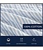 Nautica Coleridge Stripe Pattern Cotton Reversible Quilt Mini Set, Color:Blue - Image 8