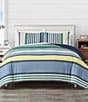 Color:Multi - Image 1 - Dover Multi-Colored Striped Comforter Mini Set