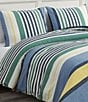 Color:Multi - Image 4 - Dover Multi-Colored Striped Comforter Mini Set