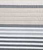 Color:Beige - Image 5 - Dover Striped Cotton Reversible Quilt Mini Set