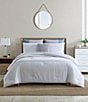 Color:Grey - Image 2 - Fairwater Stripe Comforter Mini Set
