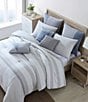 Color:Grey - Image 3 - Fairwater Stripe Comforter Mini Set