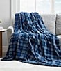 Color:Blue - Image 2 - Gillbrooke Blue Ultra Soft Plush Bed Blanket