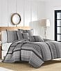 Color:Charcoal - Image 1 - Gulf Shores Grey Striped Quilt Mini Set