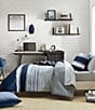 Color:Grey - Image 5 - Heathered Block Grey Microfiber Comforter Mini Set