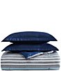 Nautica Heathered Block Grey Microfiber Comforter Mini Set, Color:Grey - Image 8