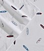 Nautica High Surf Cotton Percale Sheet Set, Color:Navy/Red - Image 4