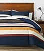 Color:Mariner Navy - Image 1 - Hollins Reversible Comforter Mini Set