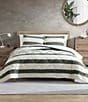 Nautica Lawndale Twill Plush Comforter and Sham Mini Set, Color:Green/Ivory - Image 1