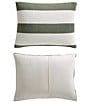 Nautica Lawndale Twill Plush Comforter and Sham Mini Set, Color:Green/Ivory - Image 3