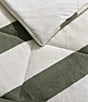 Nautica Lawndale Twill Plush Comforter and Sham Mini Set, Color:Green/Ivory - Image 5