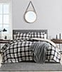 Color:Grey - Image 1 - Lewes Grey Microsuede Reversible Comforter Mini Set
