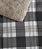 Color:Grey - Image 4 - Lewes Grey Microsuede Reversible Comforter Mini Set