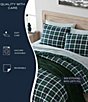 Nautica North Sail Plaid Brushed Microfiber Reversible Mini Comforter Set, Color:Navy - Image 9