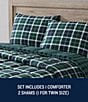 Nautica North Sail Plaid Brushed Microfiber Reversible Mini Comforter Set, Color:Navy - Image 10