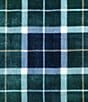 Color:Navy/Green - Image 5 - North Sail Plaid Ultra Soft Plush Fleece Blanket