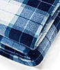 Color:Blue - Image 2 - Northsail Plaid Ultra Soft Plush Fleece Bed Blanket