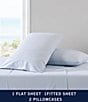 Nautica Penny Pinstripe Cotton Percale Sheet Set, Color:Blue - Image 5