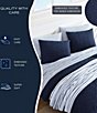 Nautica Point Harbor Navy Embossed Reversible Mini Comforter Set, Color:Navy - Image 10
