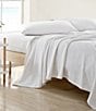 Color:White - Image 4 - Ripple Cove White Organic Cotton Bed Blanket