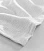 Color:White - Image 5 - Ripple Cove White Organic Cotton Bed Blanket